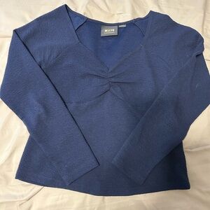 Anthropologie Blue Blouse
